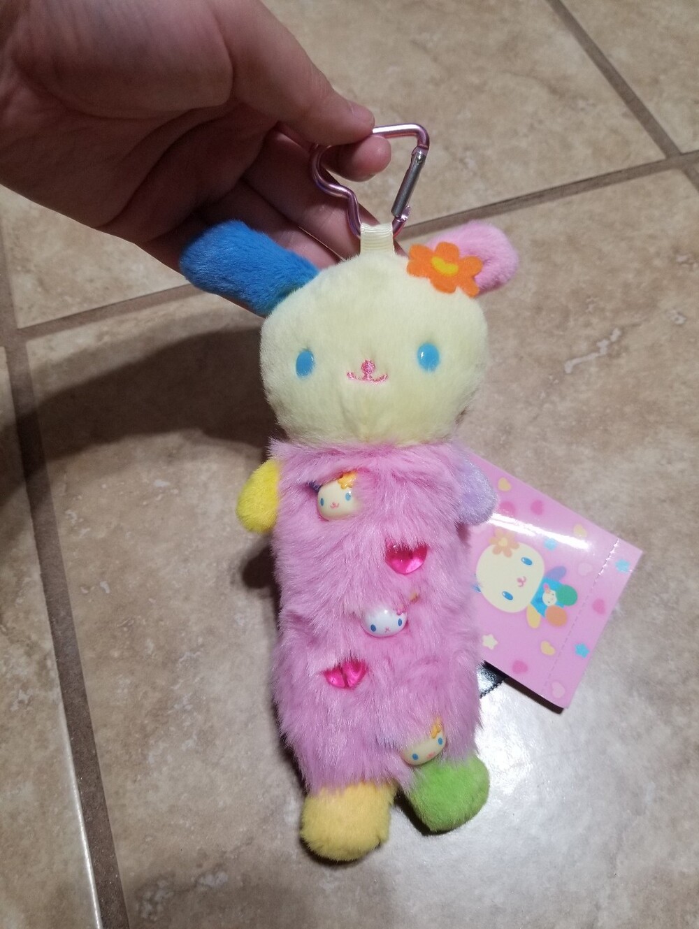 Sanrio U*SA*HA*NA Usahana Bead Pouch Plush Bag Charm